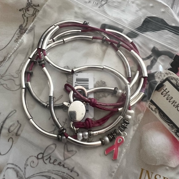 Freshwater Pearl Amelia Breast Cancer Awareness Wrap - Picture 6 of 6